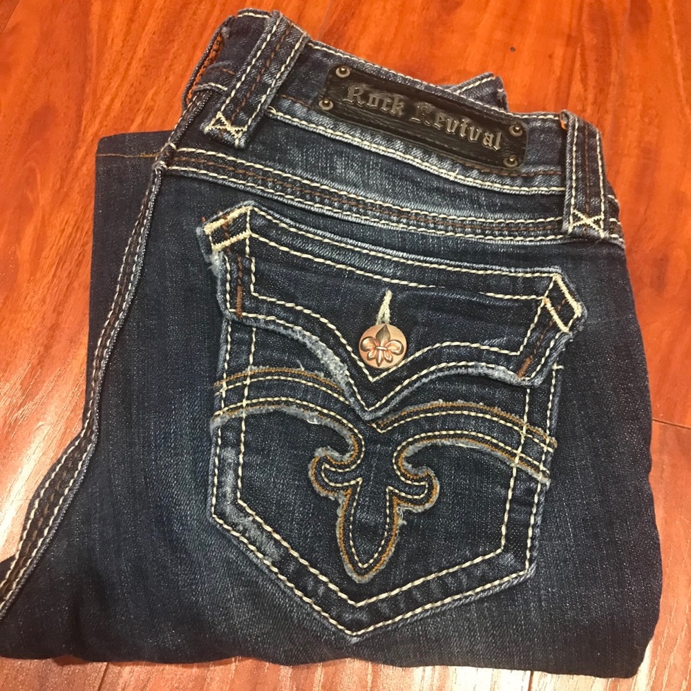 Rock Revival Boot Cut Jeans Size 27